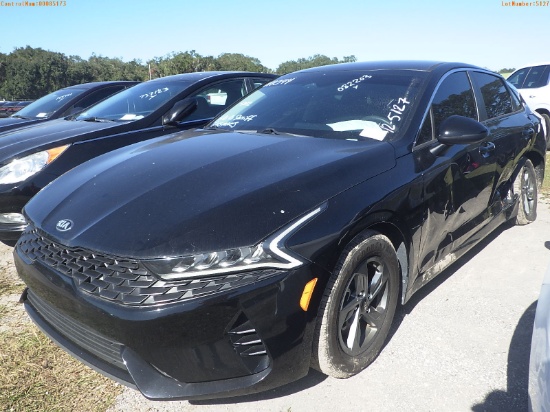 12-05127 (Cars-Sedan 4D)  Seller: Gov-Hillsborough County Sheriffs 2021 KIA K5