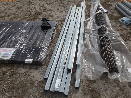 1-13114 (Equip.-Materials)  Seller:Private/Dealer ~10 PIECES OF 10 FOOT METAL SQ