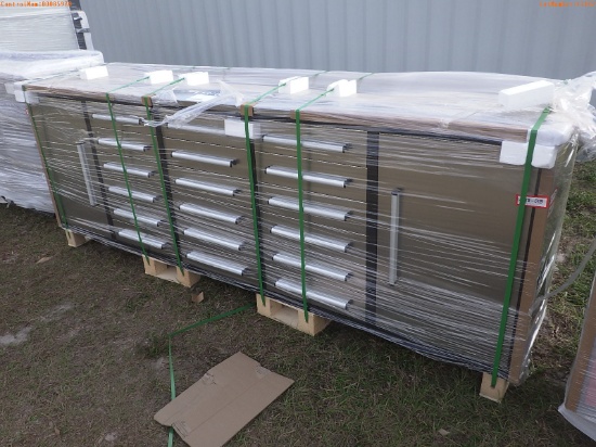 1-13142 (Equip.-Specialized)  Seller:Private/Dealer 10 FOOT  18 DRAWER 2 CABINET