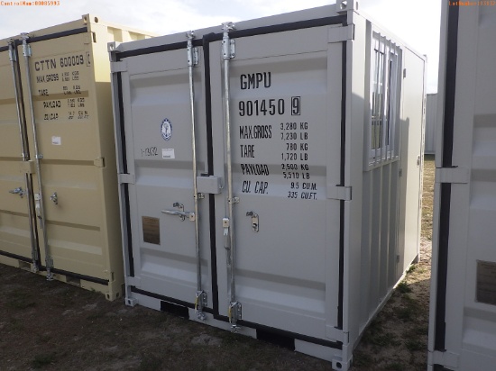 1-13132 (Equip.-Container)  Seller:Private/Dealer 8 FOOT METAL SHIPPING CONTAINE