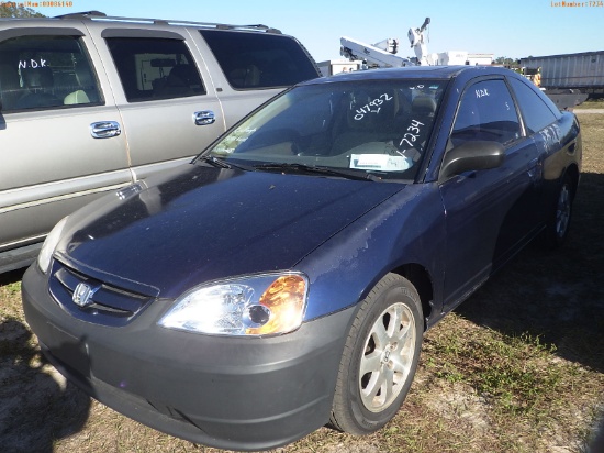 2-07122 (Cars-Sedan 4D)  Seller:Private/Dealer 2003 HOND CIVIC