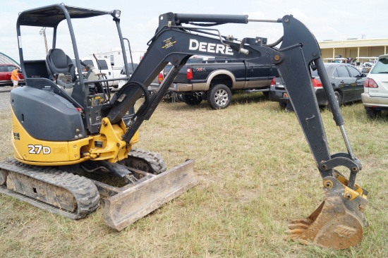 2014 John Deere 27D Mini Excavator