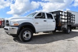 2012 Dodge Ram 5500HD 4x4 Crew Cab Diesel Flatbed