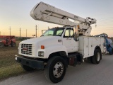 1998 GMC C7500 42 ft Material Handeling Bucket Truck