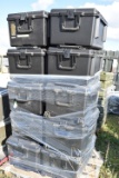 10 Balck Pelican Military Rolling Cases