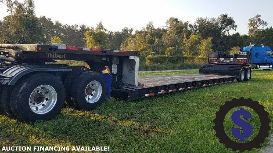 2015 Talbert T40- 40SRG T1 40 Ton Detachable Lowboy Gooseneck Drop Deck Trailer