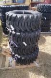 New Set of 4 SKS332 12in Skid Steer Tires