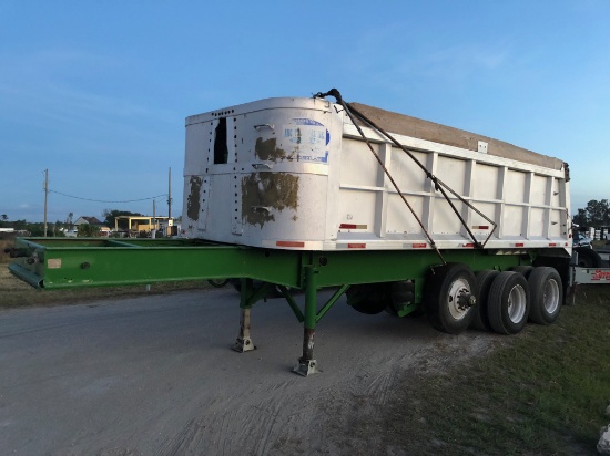 1986 Hardee Tri Axel 25ft Aluminum Dump Trailer