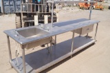 Commercial Stainless Table with Sink