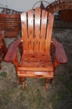 Red Cedar Amish Made Glider Chair