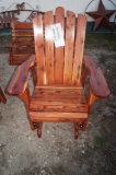 Red Cedar Amish Made Glider Chair