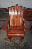 Red Cedar Amish Made Glider Chair
