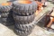 Set of New Skid Steer Tires and Wheels 12-16.5