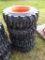 Set of New Skid Steer Tires and Wheels 12-16.5
