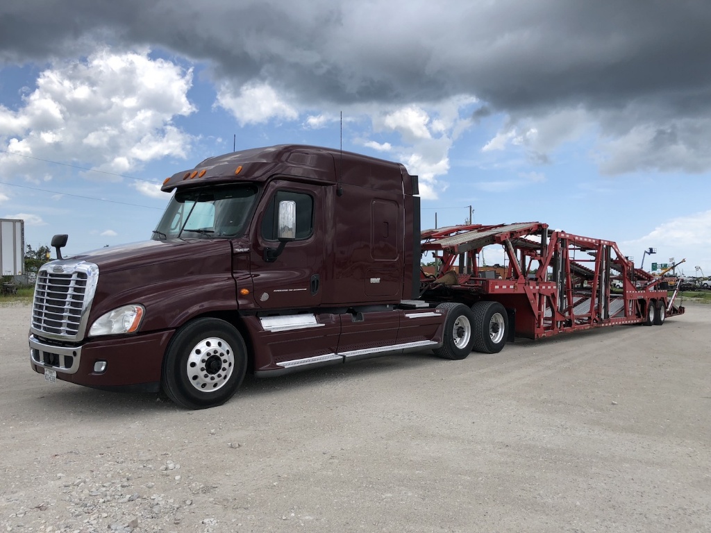 2013 Freightliner Cascadia Cotrell Car Hauler Sleeper Truck And Trailer Commercial Trucks Hauling Transport Trucks Vehicle Transport Trucks Online Auctions Proxibid