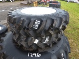 2- 16.5x20 Tubless Tractor Wheels and Tires