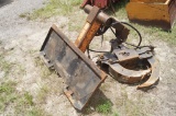 Skid Steer Hydraulic Grapple Attachment