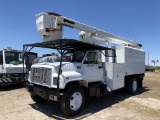 1997 GMC C7500 55ft Forestry Package Bucket Chip Box Truck