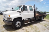 2006 GMC C7500 Crew Cab Flatbed Truck