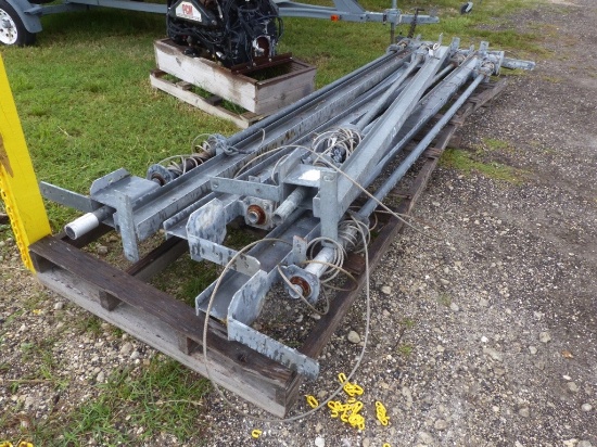 Disassembled Boat Lift Pieces
