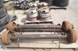 8 Wheels and 2 Matching 10,000LB Axles