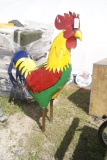 Large Multi-Colored Rooster