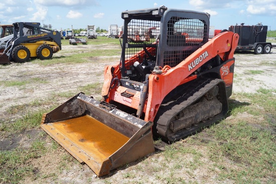 2014 Kubota SVL75W CTL Skid Steer Compact Crawler Loader