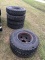 6 Unused Goodyear G165 RTD 10.00R20 Tires and 4 with Wheels