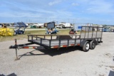 Tandem Axle Landscape Trailer with Wide Ramps