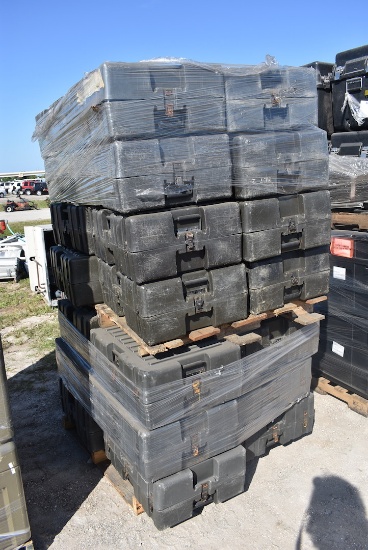 Several Black Military Storage Cases