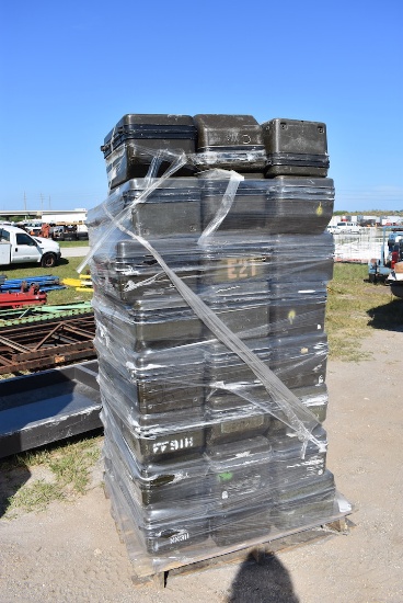 Several Hard and Green Military Storage Cases