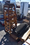 Pallet with High Chairs, Serving Trays and Rubber Floor Mats