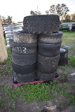 Pallet of Misc Golf Cart and Mower Tires All Used