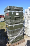 3 Large Green Military Storage Cases