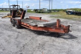 1998 Belshe 16ft T/A Equipment Trailer with Ramps