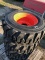 4 new Load Max 12-16.5 skid steer tires with wheels