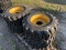4 New Camso 332 12-16.5 Skid Steer Tires with wheels