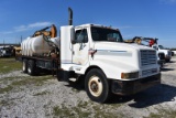1989 International 8300 T/A Flatbed Mixing Truck