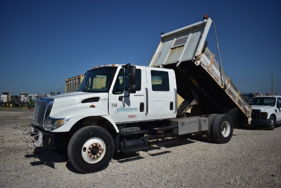 2005 International 7300 Crew Cab Dump Truck