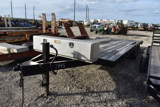 24ft T/A Homemade Trailer with Slide Out Ramps