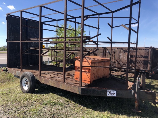 14ft x 6.5ft Job Trailer with ramps