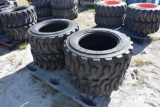 4 Unused 10-16.5 Skid Steer Loader Tires