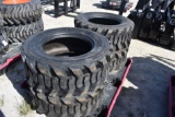 4 Unused 12-16.5 Skid Steer Loader Tires