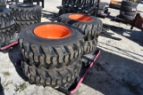 4 Unused 12-16.5 Skid Steer Loader Tires and Wheels