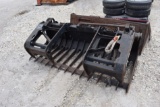 Bradco 72in Skid Steer 2 Cylinder Grapple Attachment