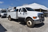 2007 Ford F-750 SD Extended Cab Mechanics Crane Truck