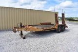 2003 16ft Behl Tag Along Equipment Trailer with Ramps