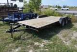 2019 Quality 18ft Vehicle/Equipment Trailer with Ramps