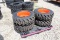 4 New Skid Steer 10-16.5 Loader Tires and Wheels