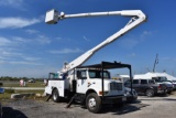 2001 International 4900 55ft Over Center Bucket Truck